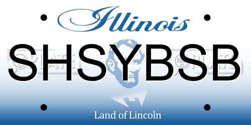 SHSYBSB Illinois License Plate