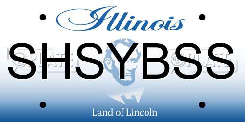 SHSYBSS Illinois License Plate
