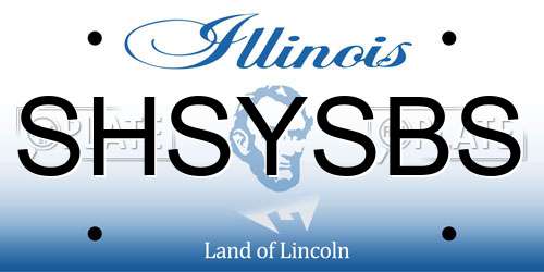 SHSYSBS Illinois License Plate