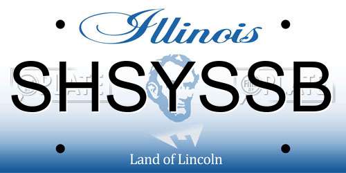 SHSYSSB Illinois License Plate