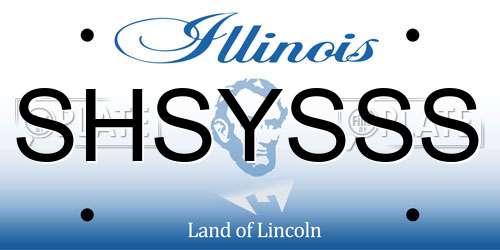 SHSYSSS Illinois License Plate