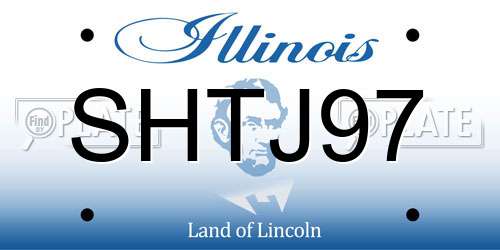 SHTJ97 Illinois License Plate