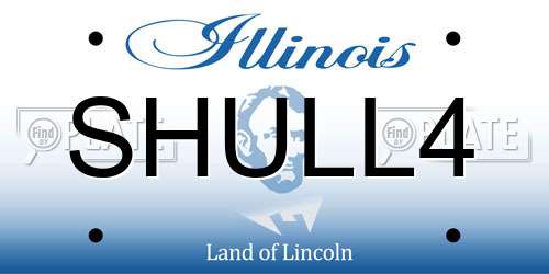 SHULL4 Illinois License Plate