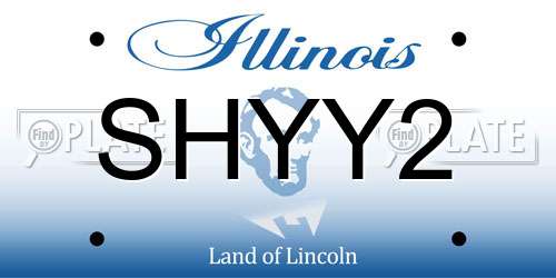 SHYY2 Illinois License Plate