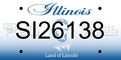 SI26138 Illinois License Plate