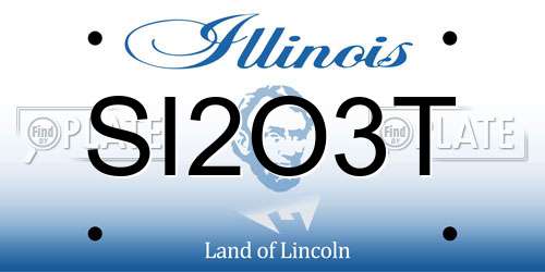 SI2O3T Illinois License Plate