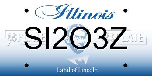 SI2O3Z Illinois License Plate