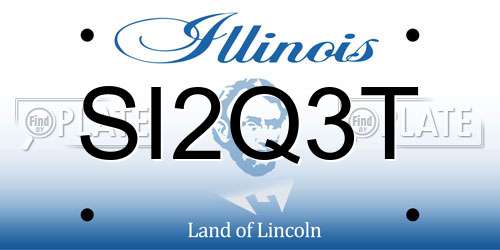 SI2Q3T Illinois License Plate