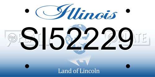 SI52229 Illinois License Plate