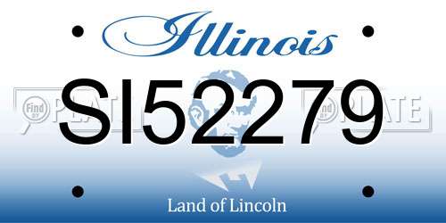 SI52279 Illinois License Plate