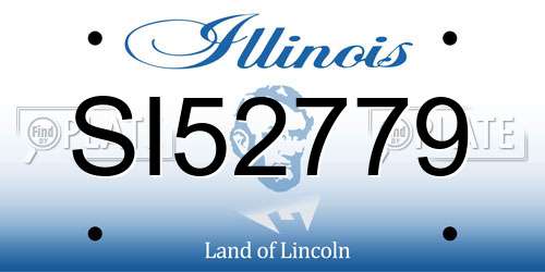 SI52779 Illinois License Plate
