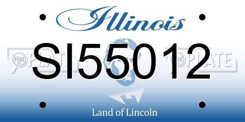 SI55012 Illinois License Plate