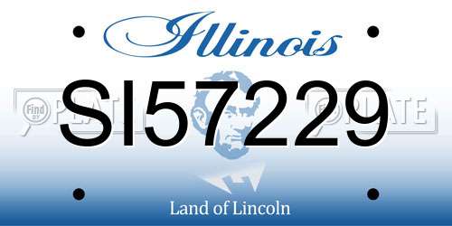 SI57229 Illinois License Plate
