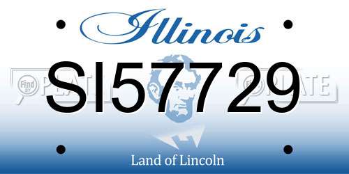 SI57729 Illinois License Plate