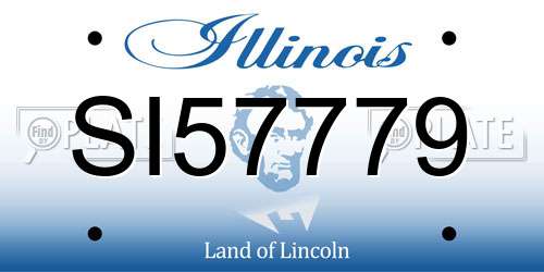 SI57779 Illinois License Plate