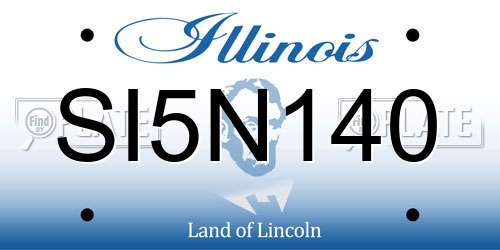 SI5N140 Illinois License Plate