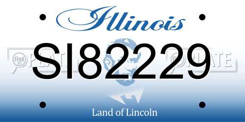 SI82229 Illinois License Plate