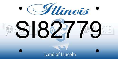 SI82779 Illinois License Plate