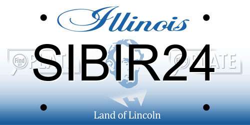 SIBIR24 Illinois License Plate