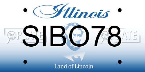 SIBO78 Illinois License Plate