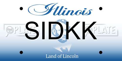 SIDKK Illinois License Plate