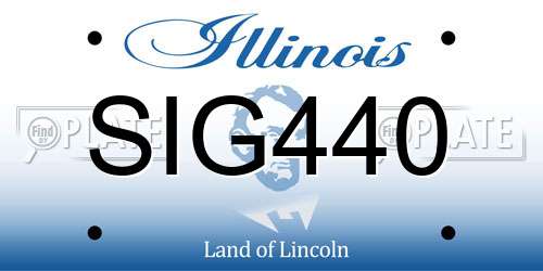 SIG440 Illinois License Plate