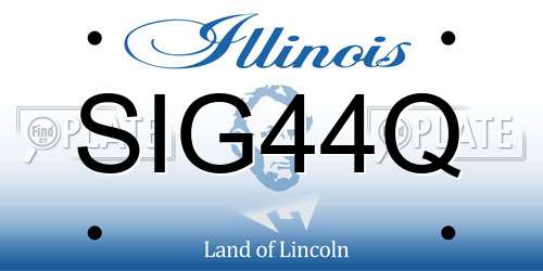 SIG44Q Illinois License Plate