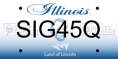 SIG45Q Illinois License Plate