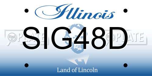 SIG48D Illinois License Plate