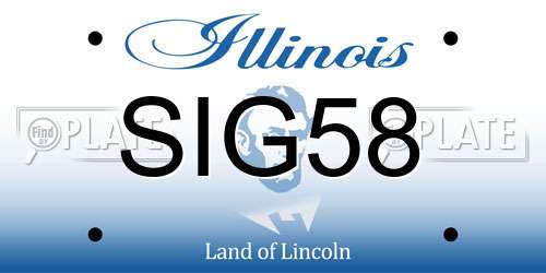 SIG58 Illinois License Plate