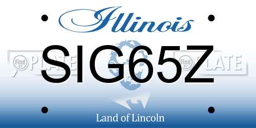 SIG65Z Illinois License Plate