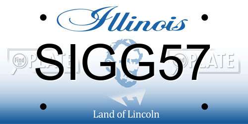 SIGG57 Illinois License Plate