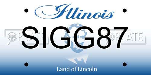 SIGG87 Illinois License Plate