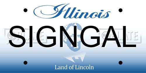 SIGNGAL Illinois License Plate
