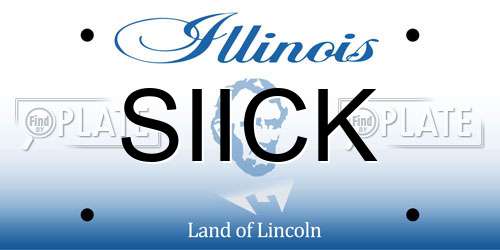 SIICK Illinois License Plate