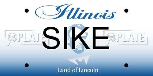 SIKE Illinois License Plate
