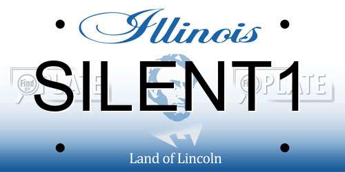 SILENT1 Illinois License Plate