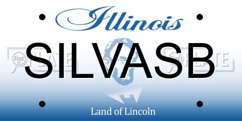 SILVASB Illinois License Plate