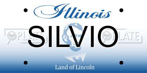 SILVIO Illinois License Plate