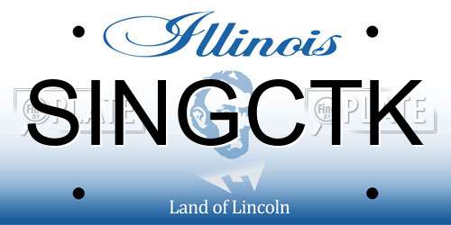 SINGCTK Illinois License Plate
