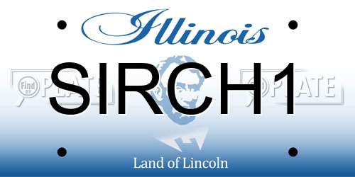SIRCH1 Illinois License Plate