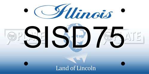 SISD75 Illinois License Plate