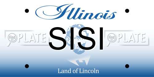 SISI Illinois License Plate