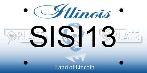 SISI13 Illinois License Plate