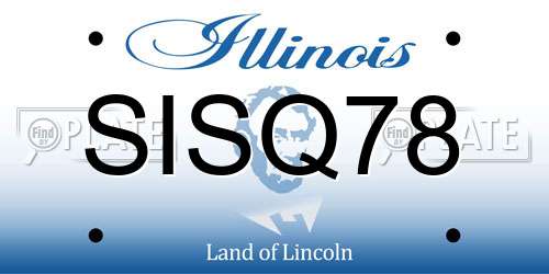 SISQ78 Illinois License Plate