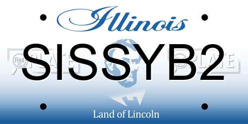 SISSYB2 Illinois License Plate