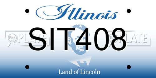 SIT408 Illinois License Plate