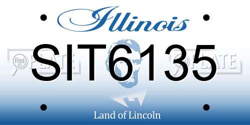 SIT6135 Illinois License Plate