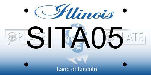 SITA05 Illinois License Plate