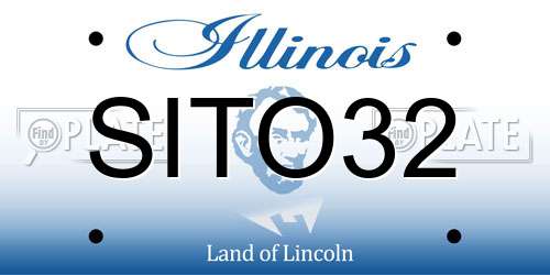SITO32 Illinois License Plate